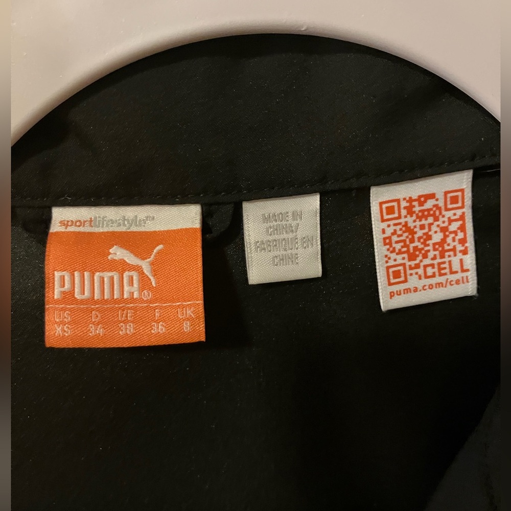 PUMA Black Windbreaker/Running Jacket - Picture 4 of 8